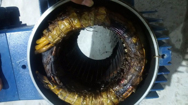 Máy bơm nước bị cháy