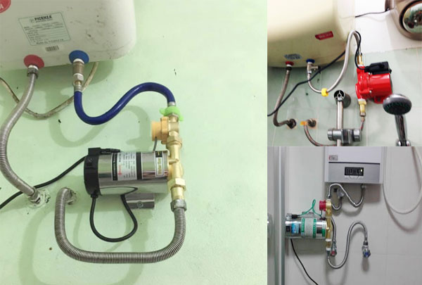 Lắp máy bơm tăng áp cho bình nóng lạnh